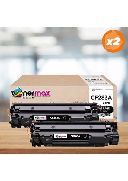 Hp 83A / CF283A Muadil Toner 2'li Paket / M201 / M125 / M225 / M127