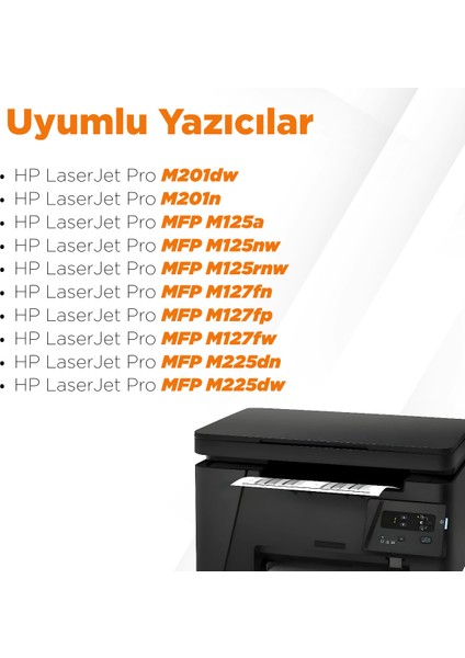 Hp 83A / CF283A Muadil Toner 2'li Paket / M201 / M125 / M225 / M127