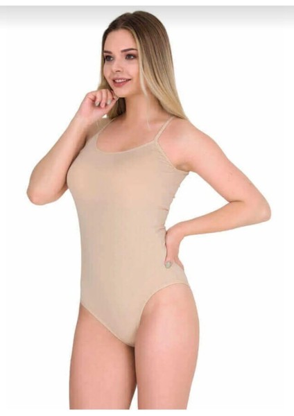 2081 Bayan Ip Askılı Likralı Çıtçıtlı Body 6 Adet
