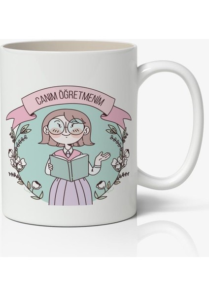 24 Kasım Öğretmenler Günü Tasarımlı Kupa Bardak Baskılı Kahve Kupa Bardak Model 21