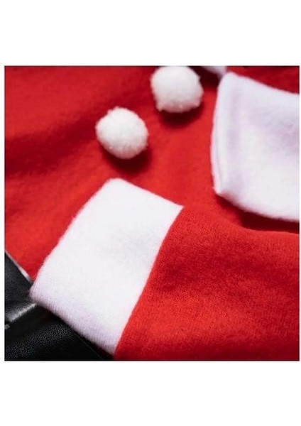 Kız Çocuk Kemerli Noel Elbise Noel Baba Kıyafeti Kostümü Yılbaşı 1-12 Yaş modelleri