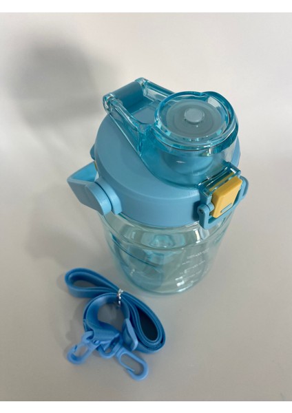 ST-7313 Pipetli Askılı Tritan Matara 1000 ml Mavi fırsatları