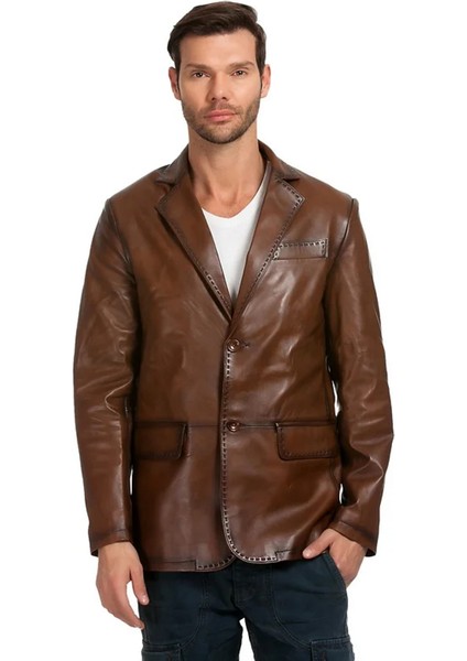 Hakiki Deri Blazer Ceket