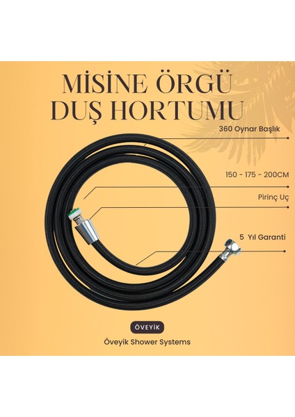 5 Fonksiyonlu Mafsallı Mat Siyah Duş Başlığı Seti, Mat Siyah Duş Başlığı + Duş Hotrumu Duş Seti fiyatları