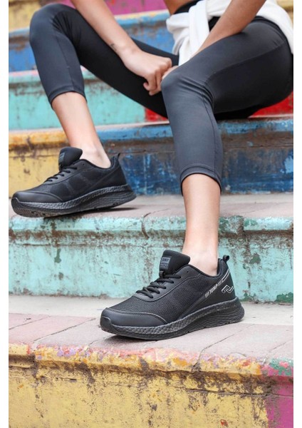27366 Kadın Sneaker Spor Ayakkabı Siyah Gri fiyatları