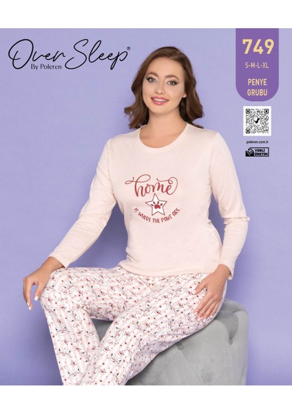 Over Sleep Poleren Pamuk Pijama Takım 728