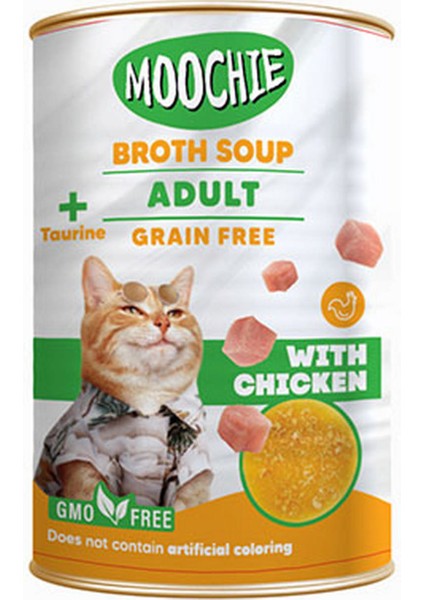 Et Suyu Çorba Tavuklu Yetişkin Kedi 135ml x 6 Adet