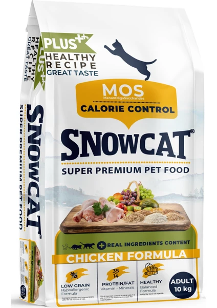 Snow Cat Plus Düşük Tahıllı Yetişkin Tavuklu Kedi Maması 10 kg