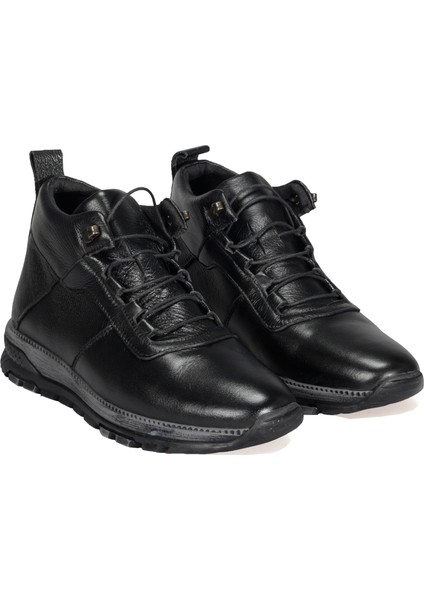 Bordolli Siyah Erkek Casual Deri Bot fırsatları