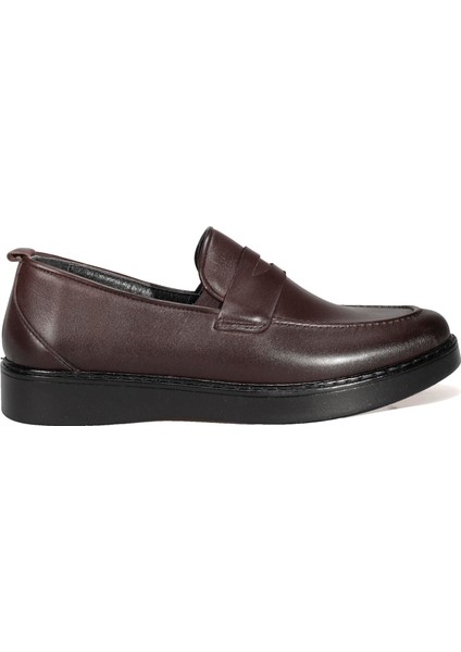 Bordolli Kahverengi Cilt Casual Erkek Ayakkabı