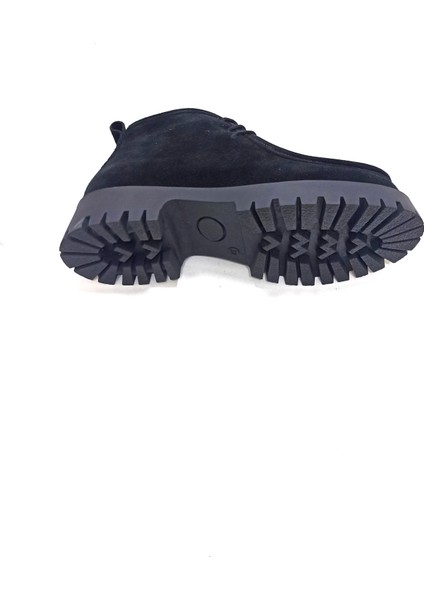 Siyah Deri Kadın Sisley Bot Ayakkabı indirimleri