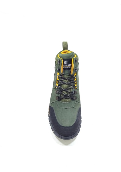 Haki Yeşil Deri Erkek Sneaker Bot Ayakkabı fırsatları