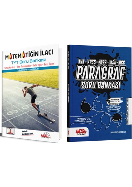 Paragraf ve Acil Yayınları TYT Matematiğin İlacı Soru Bankası Seti 2 Kitap