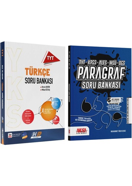 Paragraf ve Hız ve Renk Yayınları TYT Türkçe Soru Bankası 2 Kitap Set