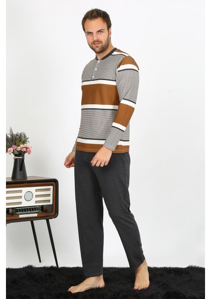 Erkek Uzun Kol Penye Pijama Takım 6845