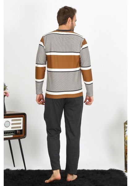 Erkek Uzun Kol Penye Pijama Takım 6845 modelleri