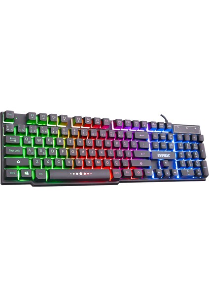 KB-X88 Blast Aydınlatmalı Q Oyuncu Klavyesi + Logitech Bilek Destekli Profesyonel Oyuncu Gaming 70 cm Klavye Altlık Bileklik Pad