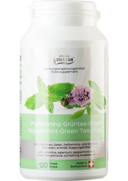 Naneli Yeşil Cay 120 Ciğneme Tableti