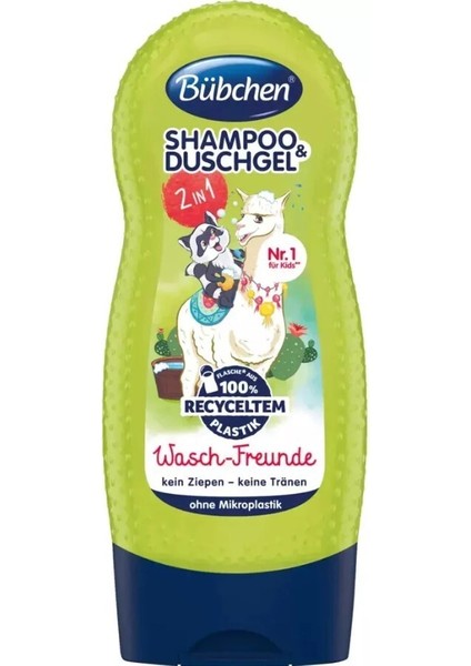 Çocuk ŞampuanDuş Jeli 2 in 1 Wasch Friend 230 ml