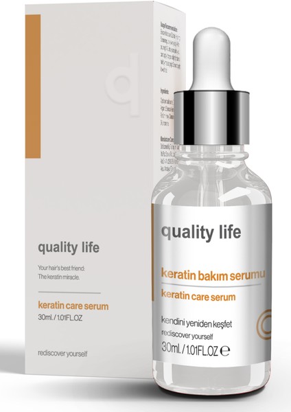 Quality Life Yoğun Keratin Bakımı Serumu ( Keratin Saç Bakımı - Keratin Bakım - Keratin Yağı )