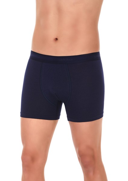 Modal Lacivert Classic Erkek Boxer 3 Adet