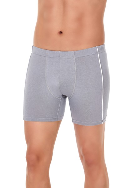 Modal Biyeli Gri Erkek Boxer 3 Adet