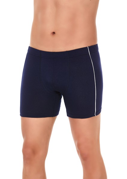 Modal Biyeli Lacivert Erkek Boxer 3 Adet