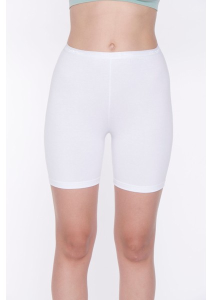 Diz Üstü Iz Yapmaz Tayt Beyaz