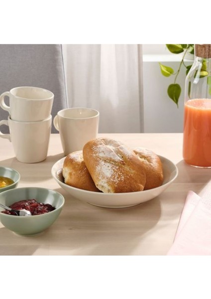 4 Adet Fargklar Derin Tabak Seti Meridyendukkan Yemek Tabağı Cilalı Bej Renk 23 cm fırsatları