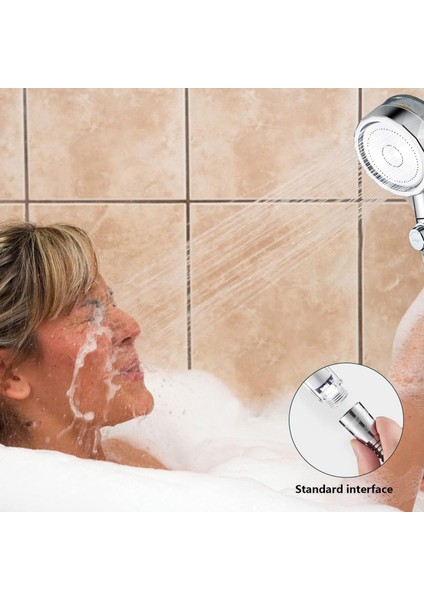 Duş Başlığı, Filtreli Pervane 360° Döner Yüksek Basınçlı Filtreli ve Durdurma Şalterli fırsatları