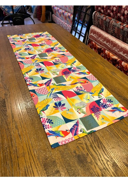 Tuğçe Demir Home Design Fayans Papağan Desen Runner Supla Set