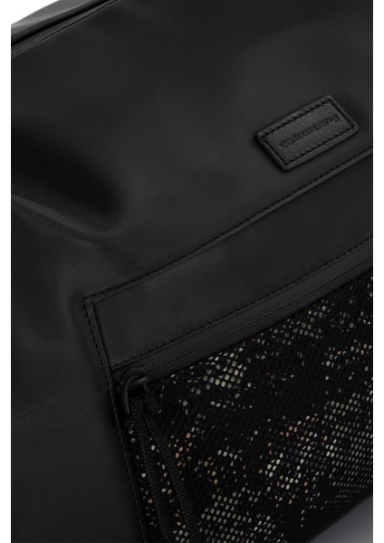 Erkek Basic Seyahat Çantası Desenli Kanvas Kumaş Siyah 116024 modelleri