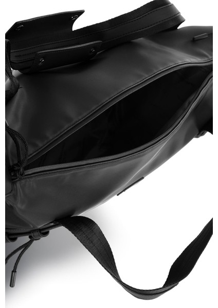 Erkek Basic Seyahat Çantası Desenli Kanvas Kumaş Siyah 116024 indirimleri