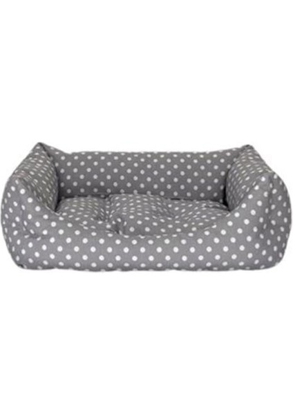 Uniform Kedi ve Köpek Yatağı Puantiyeli Bej XSmall 40X50 cm