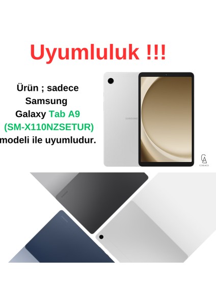 Samsung Galaxy Tab A9 8,7 Inç SM-X110 Uyumlu Tam Koruma Nano Esnek Tablet Kırılmaz Ekran Koruyucu