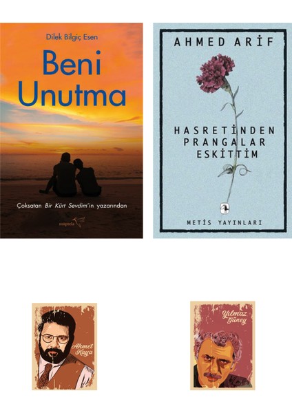 Beni Unutma - Hasretinden Prangalar Eskittim - 2 Kitap + Not Defterli Set