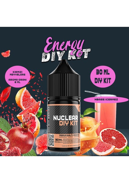 Energy Kırmızı Meyveler Gıda Aroması 60 ml
