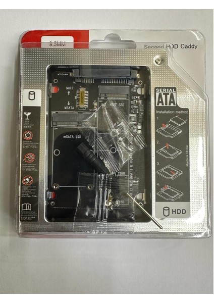 M2 Ngff SSD 9.5 mm HDD Kızak Ngff SSD 9.5 mm HDD Caddy Çevirici Nvme SSD Lere Olmaz