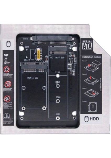 M2 Ngff SSD 9.5 mm HDD Kızak Ngff SSD 9.5 mm HDD Caddy Çevirici Nvme SSD Lere Olmaz