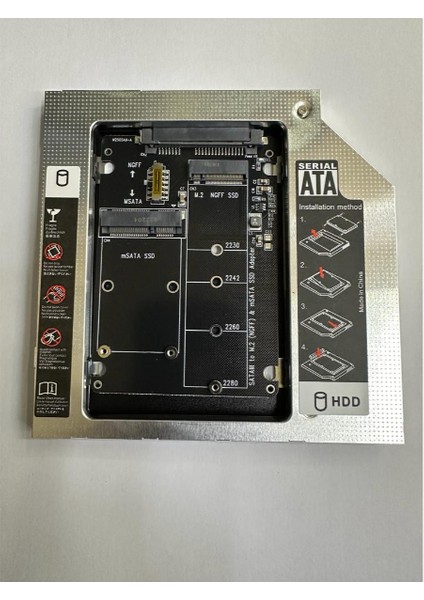 Nvme SSD Lere Olmaz M2 Ngff SSD Msata SSD 9.5 mm HDD Kızak