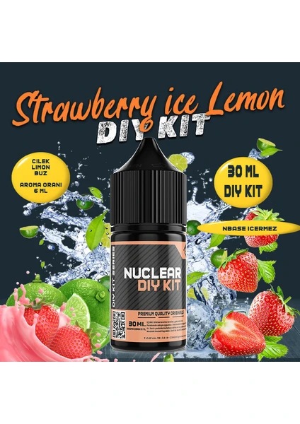 Nuclear Kimya Strawberry Ice Lemon Dıy Kit Çilek Limon Buz Gıda Aroması ( 6 ml Aroma Içerir ) 30 ml