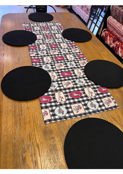 Tuğçe Demir Home Design Jokey Desen Runner Supla Set