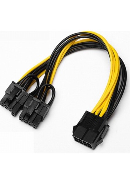 8 Pin Power Çoğaltıcı Kablo 8 Pin Ekran Kartı Power Çoğaltıcı Kablo 20 cm