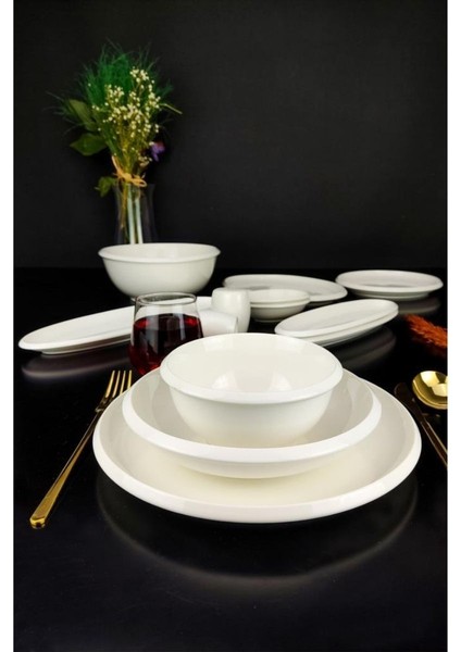 Freya 35 Parça Porselen Yemek ve Kahvaltı Takımı – SND-05630 - SND-05627