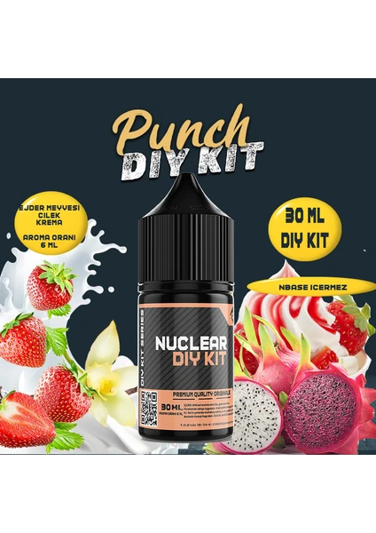 Nuclear Kimya Punch 30 60 100 ml Dıy Kit Ejder Meyvesi Krema Gıda Aroması ( 6 ml Aroma Içerir )