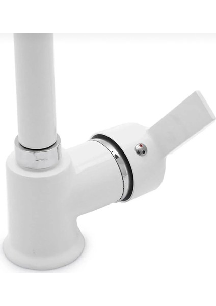 Kca Beyaz Krom Oynar Başlıklı Mutfak Eviye Bataryası Musluğu indirimleri
