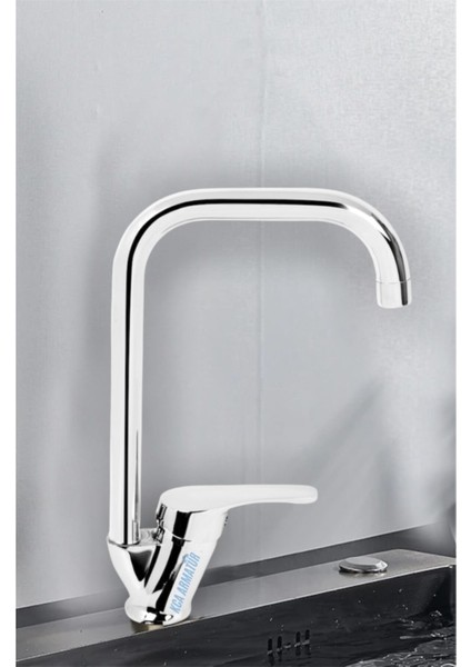 Kca Köşe Borulu Çift Su Girişli Mutfak Eviye Bataryası