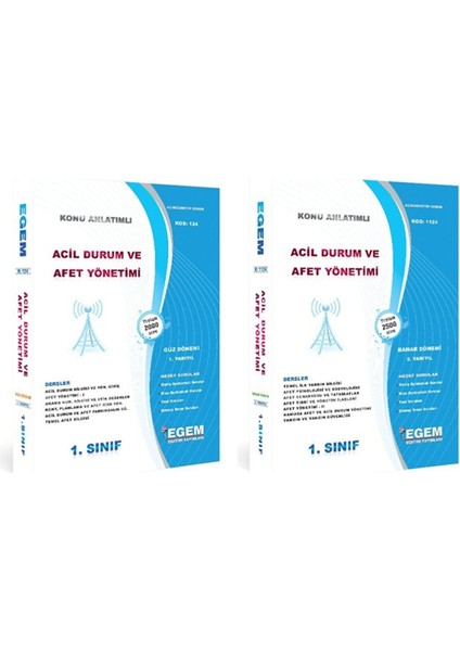 Açık Öğretim Acil Durum ve Afet Yönetimi 1. Sınıf Güz-Bahar Konu Soru Full Set