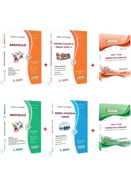 Açık Öğretim Sosyoloji 2 ve 3. Sınıf 4 ve 6 Dönem (Bahar) Konu Anlatımlı Soru Bankası Set +Çıkmış