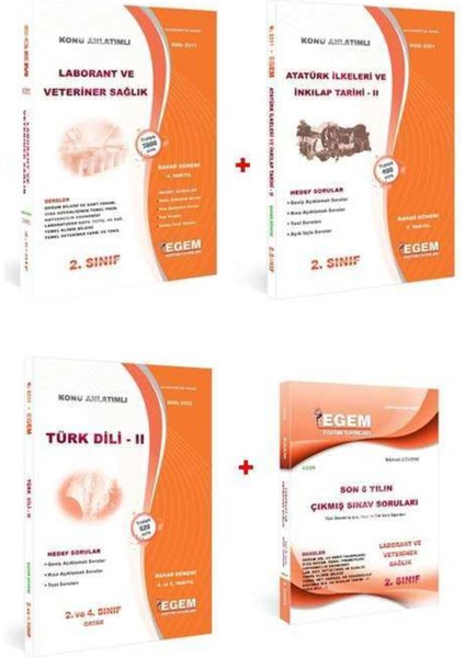Açık Öğretim Laborant ve Veteriner Sağlık 2. Sınıf 4 Dönem Konu Anlatımlı Soru Bankası Set+Çıkmış